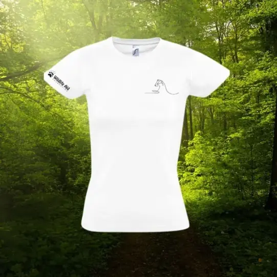 Badger Wild Line-Art Ladies Fitted T-Shirt - Image 5
