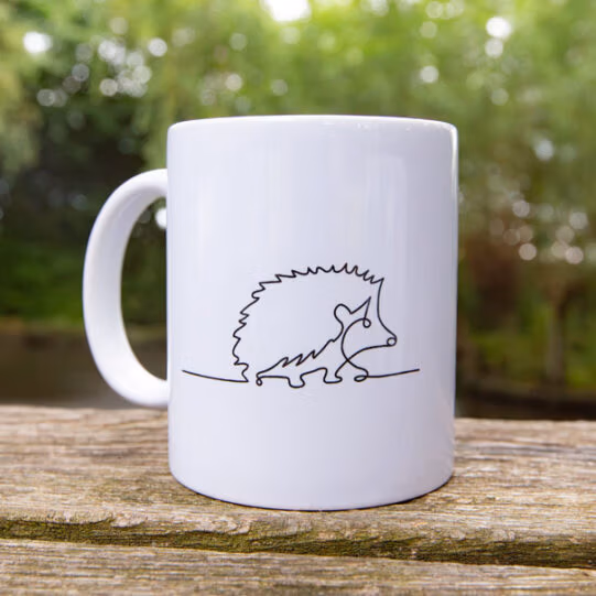 Wild Line-Art Ceramic Mug - Image 4