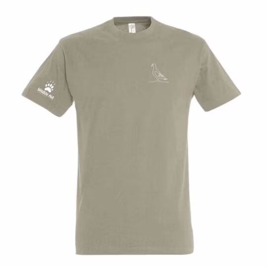 Pigeon Wild Line-Art Unisex T-Shirt - Image 5