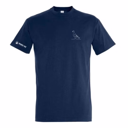 Pigeon Wild Line-Art Unisex T-Shirt - Image 3