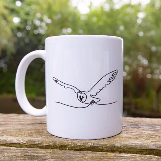 Wild Line-Art Ceramic Mug - Image 5