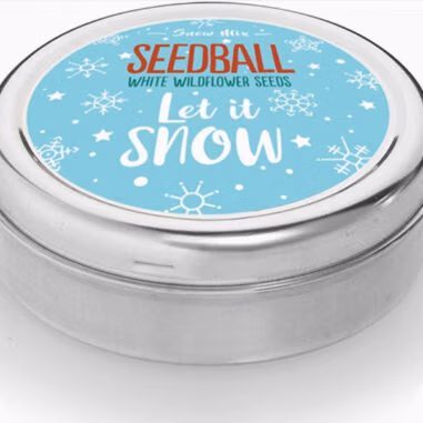 Let It Snow! Seedball Christmas Festive Tin