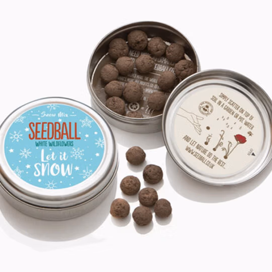 Let It Snow! Seedball Christmas Festive Tin - Image 2