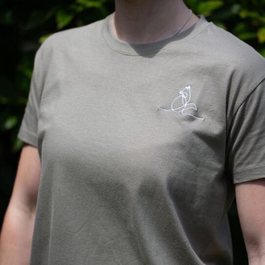 Fox Wild Line-Art Unisex T-Shirt - Image 6