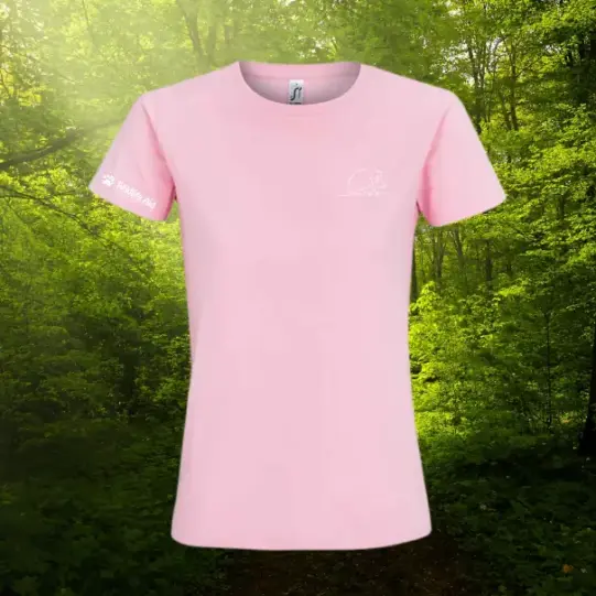 Hedgehog Wild Line-Art Ladies Fitted T-Shirt - Image 2