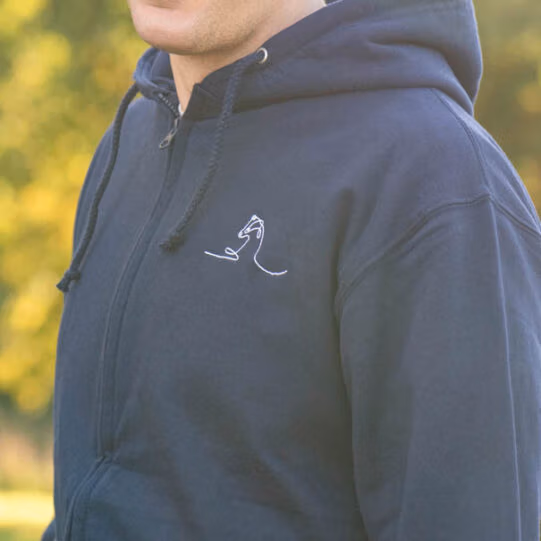 Badger Wild Line-Art Unisex Hoodie - Image 6