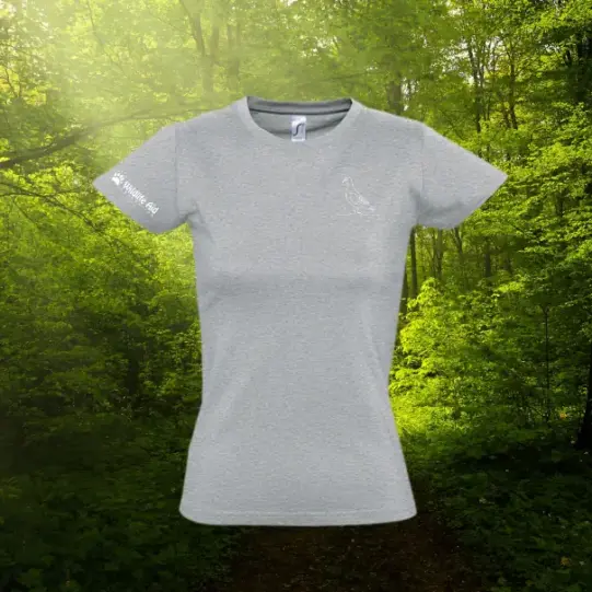 Pigeon Wild Line-Art Ladies Fitted T-Shirt - Image 2