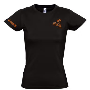Bat Wild Line-Art Ladies Fitted T-Shirt HALLOWEEN LIMITED EDITION