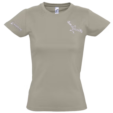 Red Kite Line-Art Ladies Fitted T-Shirt